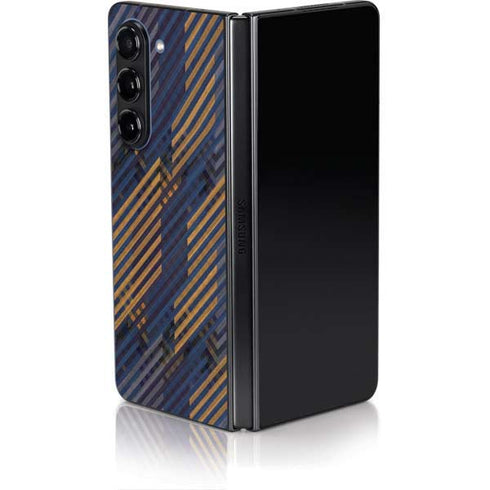 Retro Fall Pattern Galaxy Z Fold5 5G Skin